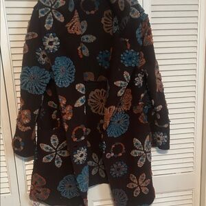 Kaktus Multicolor Floral Teddy Jacket